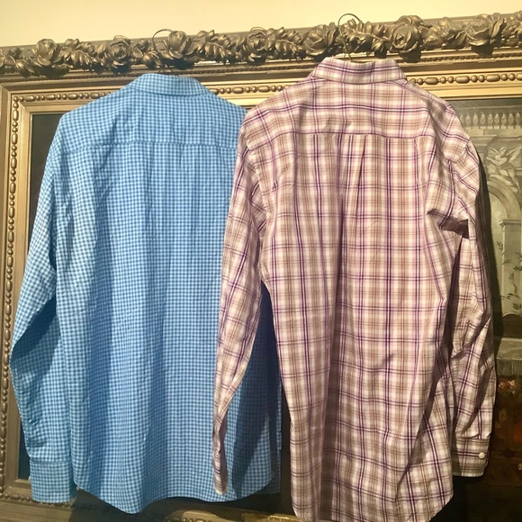 Pair of Peter Millar Plaid Shirts Sz Medium - Picture 3 of 7